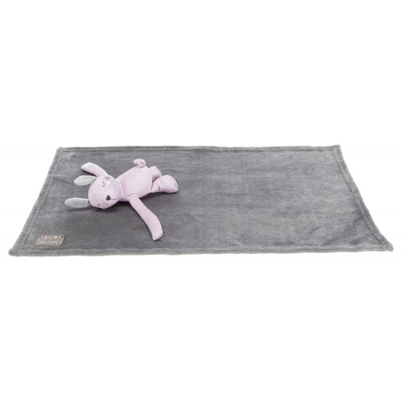 Trixie Junior 75cm Speelset Deken En Konijn Grijs / Lila