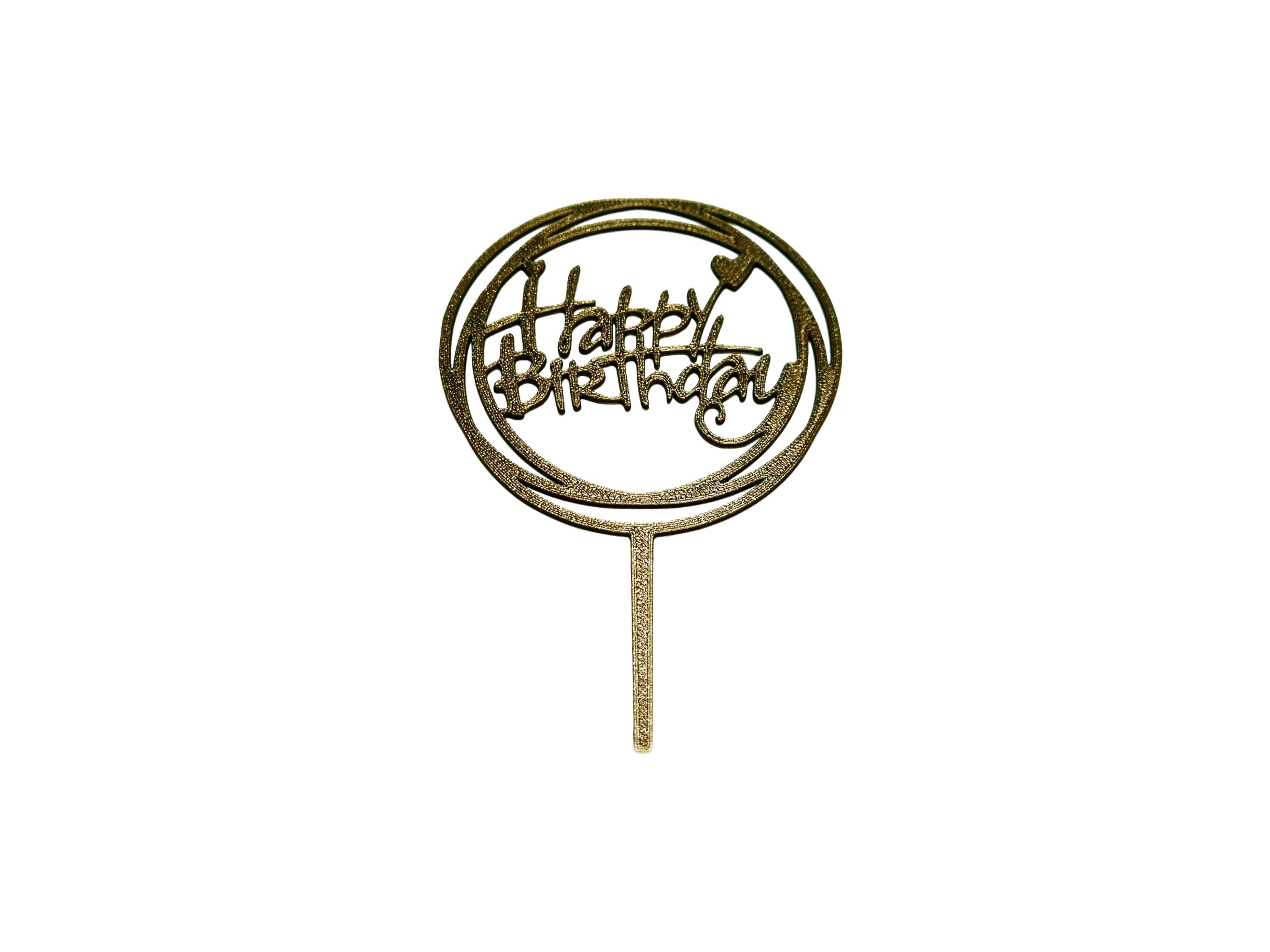 Taarttopper Happy Birthday 3