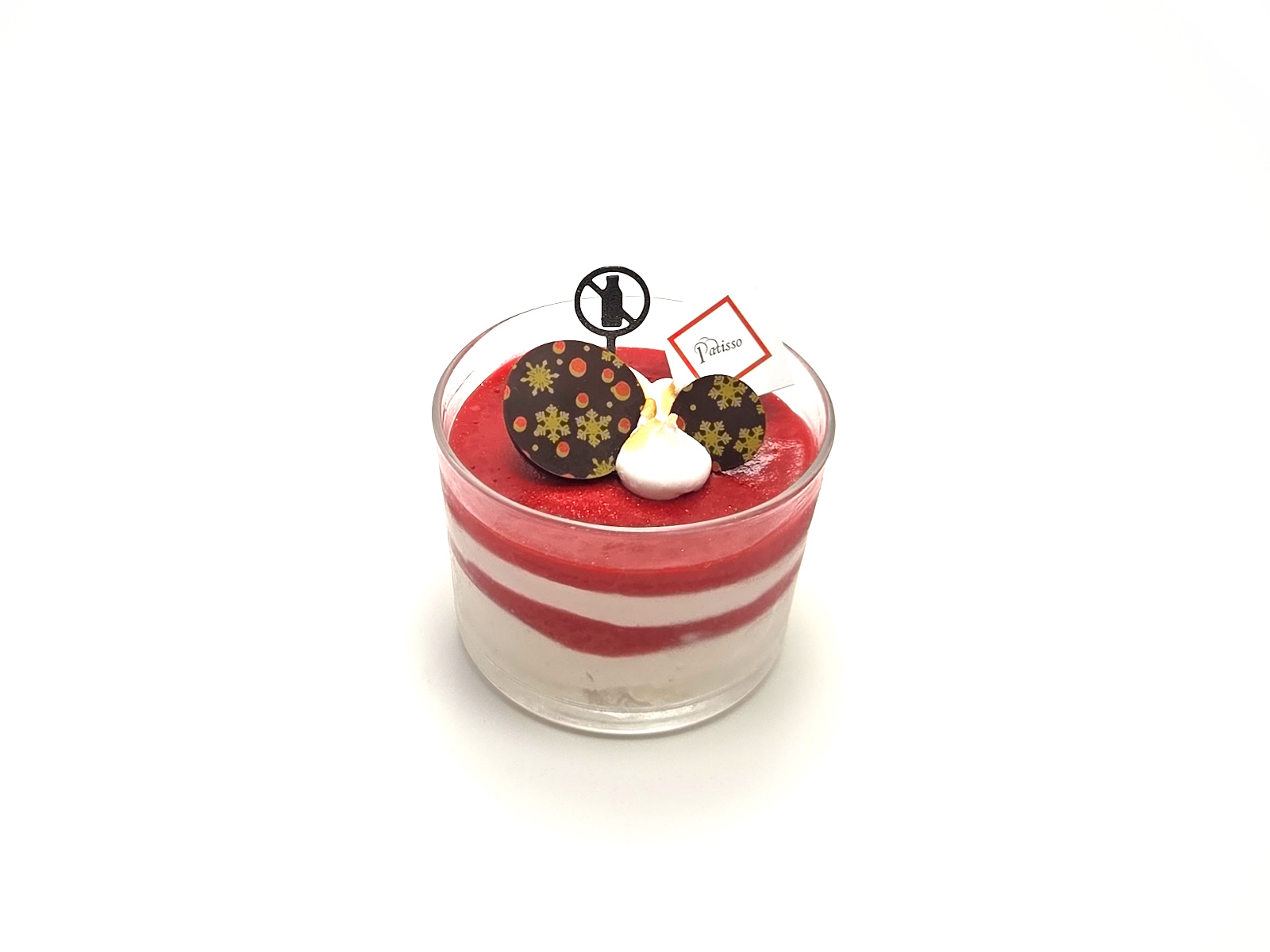 Glaasje lactosevrij vanille-framboos