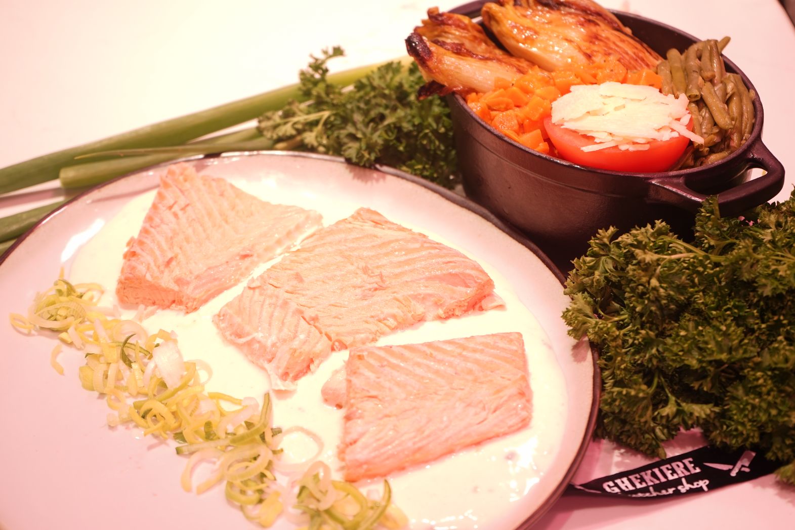 Zalm in saus 